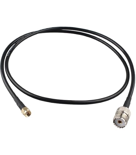 Prolunga UHF PL259 SO239 A SMA Femmina – Cavo RG316 10 Cm