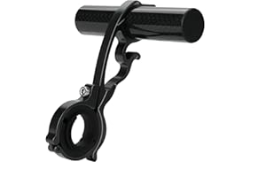GRTLPOK VIFER Extension de Guidon de Vélo 10cm Extension de Support en Alliage d'aluminium Rallonge de Guidon de Vélo Multifonction pour LED Lumière Téléphone GPS Accessoires de vélo (Noir)