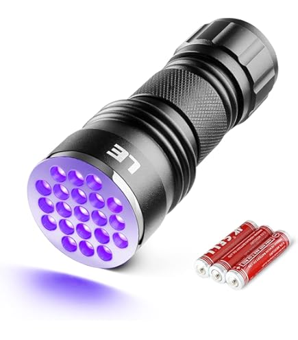 Lampada UV Per Rilevamento Tigna E Urina Animali - Portatile, Ricaricabile USB, 12.5 Cm