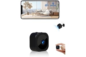 AOBOCAM Mini Spy Hidden Camera, Wireless WiFi home security camera 1080P HD, Indoor Camera with Night Vision, Motion Detection, Cloud & SD Card Storage come with app (Black 1)