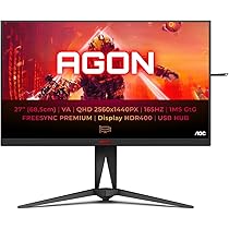 AOC Agon Pro AG456UCZD WQHD OLED Oniteur De Jeu, Incurvé, 240 Hz, 0,03