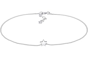Elli Fußschmuck Damen Fußkettchen Stern Astro Strand Urlaub in 925 Sterling Silber