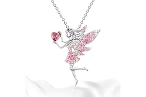 LQTSLFM Damen Kristall Anhänger,Elfen Halskette für Mädchen,Damen-Halsketten mit Kristallanhänger,Schmuck mädchen,Halsketten, Geschenke, Schmuck, Geschenke für Mädchen, Tochter,Geburtstag