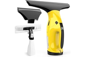 EAVE Nettoyeur de Vitres Aspirateur de fenêtre Rechargeable avec Lames de raclette de 28 cm et 17 cm, Ensemble d'aspirateur de vitres pour Nettoyer Les vitres, Les Portes de Douche, Les miroirs