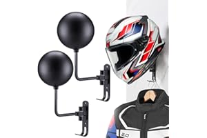 MOTOFANS helmhalter Wand Wandmontage, Motorradhelm, Huthalterung, aus Aluminiumlegierung (2 Stück)