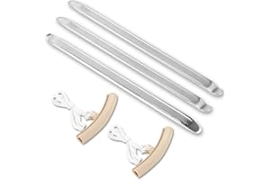 WAIZHIUA 3 Pieces Heavy Duty Tyre Levers - 30cm Motorcycle Bike Car Tire Iron Kit, Manganese Steel Tire Changing Tools with 2 Rim Protectors for MTB, Bicycle, Motorbike