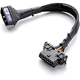 bbfly-A15 Câble répartiteur 16 Broches mâle à Femelle câble d'extension OBDII, Rallonge OBD2 (30CM/1FT)