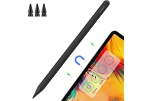 GOOJODOQ 13th GD13 Lápiz óptico para iPad con Carga inalambrica & Rechazo e inclinación de la Palma,Compatible con iPad Pro 12.9(3/4/5/6),iPad Pro 11(1/2/3/4),iPad Air5/4th,iPad Mini 6th(Negro)