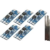 TECNOIOT 5pcs 2S 8A Li-ion Lipo Battery 7.4V 8.4V 18650 Protection Board BMS PCM 15A Tip + 5pcs Nickel Strips