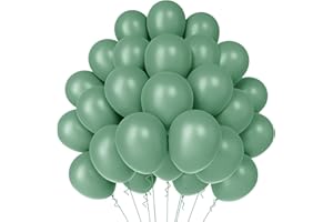 WAREHOUSE WARHOUSE Globos Verde Oscuro 12'' - 50 Piezas | Guirnalda de Globos para Cumpleaños,Graduaciones, Fiesta, Boda, Bautismo y Más - Decoración Festiva.