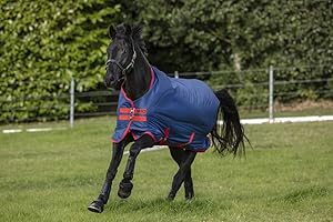 Horseware Rug Mio Turnout Lite 0gr in size: 7'0/213 cm. - dark blue-red - 7'0/213 cm