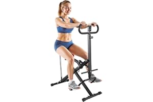 VEVOR Squat Machine, Deep Squat Rowing Machine for Home, Easy Setup & Foldable Exercise Equipment, Glute Trainer Machine with 2 High-Strength Resistance Bands, Glutes & Leg Home Workout Machine, Black