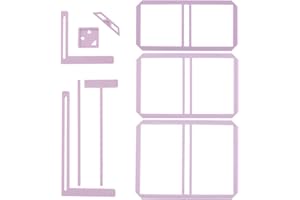 UPTTHOW 9Pcs Bookbinding Easy Scrapbooking Tool for Starter, Complete Great Stencils and Cutter Guide Kit Can Be Made Into Notebook Calender Junk Journal Handbook