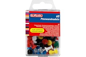 Herlitz 8770406 Boîte de 60 épingles pour tableau d'affichage 23 mm