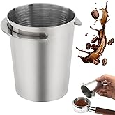 Supvox® Ground Coffee Dosing Cup 51mm Portafilter Coffee Powder Cup Stainless Steel Portafilter Powder Cup Wide Open Dosing F