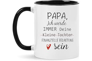 Joymaking Kaffeetasse Geschenke für Papa, Papa Tasse mit Spruch Papa, Ich Werde Immer Deine Kleine Tochter Finanzielle Belastung Sein, Kaffeetasse Papa Becher Geschenk für Vater Vatertag Geburtstag…