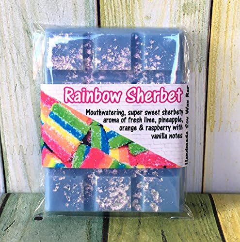 Rainbow Sherbet Soy Wax Melt Bar Chunks
