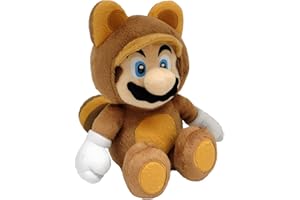 NINTENDO Namco Bandai - Peluche Tanooki Mario De 21 cm, Plush