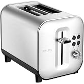 Krups First Toaster 2 B&ouml;lmeli Paslanmaz &Ccedil;elik 850 Watt Ekmek Kızartma Makinesi - 7211003732