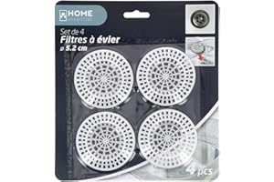 FOMAX Lot 4 Filtres à évier Plastique Design City Blanc ref 328250060