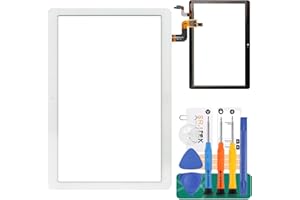SRJTEK para Huawei MediaPad T3 10 9.6 Pulgadas Pantalla táctil Sensor digitalizador para AGS-W09,AGS-L09 Pantalla táctil con Kit (no Pantalla LCD) (Blanco)