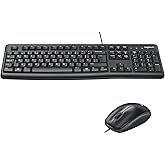 Logitech MK120 USB Kablolu Klavye Mouse Seti, Tam Boyutlu, Sağ ve Sol Elle Kullanıma Uygun Mouse, Sıvı D&ouml;k&uuml;lmesine Dayanıklı,
