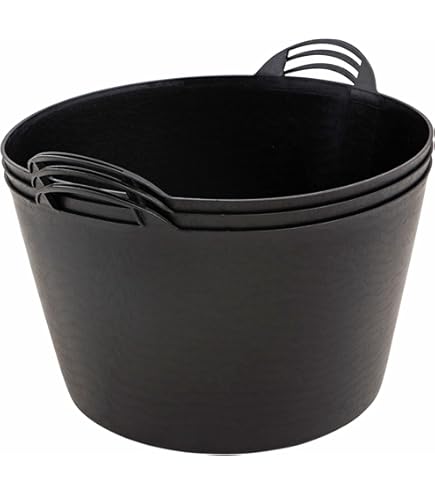 Pack Of 5-26/42/75 Litre Flexi Tubs - Multipurpose Flexible Coloured