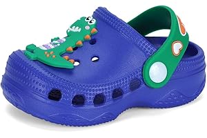 LACOFIA Toddler Boys Girls Garden Clogs Shoes Non-Slip Beach/Pool Slides Kids Summer Slippers