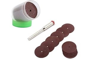 TOOLOFLIFE Cutting Disc Set - 35 Pcs Blades Cutting Disc Reinforced Cut Off Grinding Discs Wheels Set 22mm with Arbor Mandrel for Rotary Tool