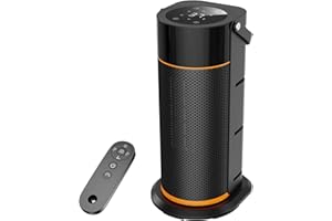 HiLUNDA 2000W Energiesparend Heizlüfter Leiser – PTC Keramik Schnell Heizstrahler mit Fernbedienung, Timer, 70°-Schwenkfunktion, LED-Anzeige für den Einsatz im Büro, Schlafzimmer, Bad, Zuhause