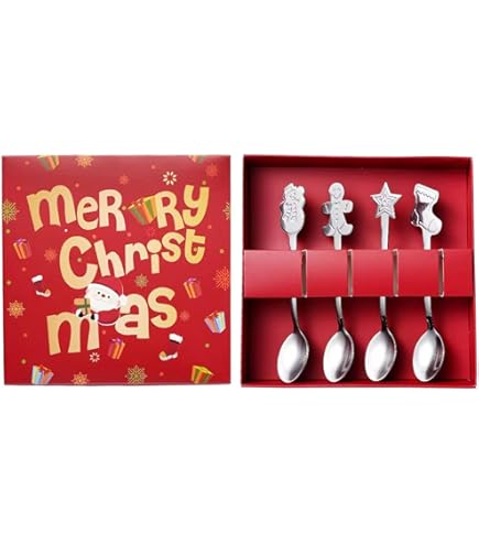 WD Lifestyle - Lot De 4 Verres En Verre Borosilicate 250 Ml Avec Décoration Intérieure De Noël (WD566NAT4