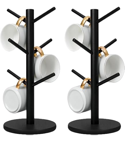Lot De 2 Porte-Bretzels En Bois Avec 6 Crochets - Support Robuste Pour Bretzels, Saucisses Et Tasses, Idéal Café Restaurant