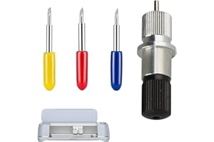 WISESURF Cricut Maker Compatible Deep Cut Blades - 30° Fine Point, 45° Standard, 60° Deep Cut for Crafting & DIY Gifts