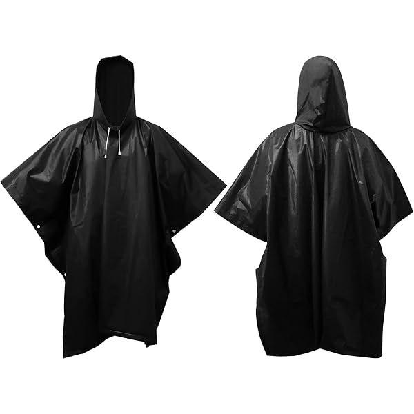 Confezione Da 12 Poncho Antipioggia Con Cappuccio – Spesso