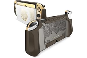 Mumba Dockable Case for Nintendo Switch OLED 2021, [Blade Series] TPU Grip Protective Cover Accessories Compatible with Nintendo Switch OLED 7 Inch and Joy-Con Controller (Earth)