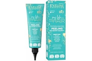 Eveline Cosmetics My Life My Hair Gommage Trichologique pour le Cuir Chevelu aux Acides AHA & Enzymes - Formule Stimulante & Nettoyante pour la Pousse des Cheveux