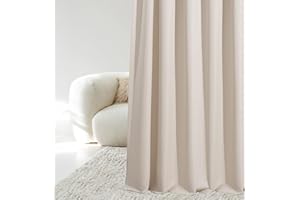 ROOM99 Rideau avec œillets Aura 140 x 240 cm Largeur x Hauteur, Décoration de Fenêtre, Curtains et Draperies intérieurs pour Salon, Chambre Moderne Lisse Beige Clair, 1 pièce