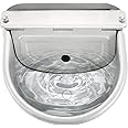 NATGAI Automatic Stainless Steel Waterer Bowl with Float Valve Water Trough Farm Grade for Horse Cattle Goat Sheep Dog (with Drainage Hole)