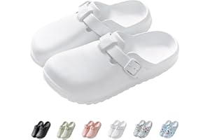 IDEINER Women Garden Clogs Shoes Men Slip on Mules Sandal Lightweight Nurse Kitchen Clogs Ladies Clogs in Print Design Walk Shoes Size UK 4-9.5