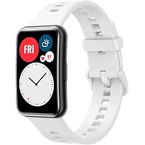 Soft Silicone Sport Band Stripe Silicone Wrist Strap Replacement for Huawei  Watch Fit Fitness Smart Watch Huawei Fit - White: Buy Online at Best Price  in Egypt - Souq is now Amazon.eg