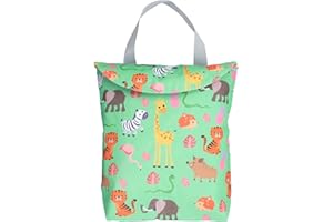 LIBAIDZ 1 Pezzi Borsa per Pannolini,Borsa Pannolini Riutilizzabile,Wet Bag Pannolini Lavabili,Impermeabile Riutilizzabile Organizzatore,per Viaggi,Spiaggia