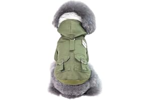 ShuoBeiter Haustier Kleidung Welpen Baumwolle Mantel Jacke Hunde Kleidung Herbst Winter warme Kleidung Hund Katze Bekleidung Dogs Clothes (S, Grün)