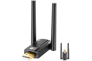 Binnan Dongle Bluetooth,5.4 Clé Bluetooth PC,Adaptateur Bluetooth USB,Adaptateur Bluetooth PC,Longue Distance/150M,Plug&Play,Faible Latence Convient aux Windows 11/10/8.1/7