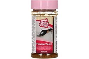 FunCakes Aroma en Pasta Vainilla: aroma para alimentos, gran sabor, perfecto para la decoración de tartas, apto para masas y rellenos. 100 g.
