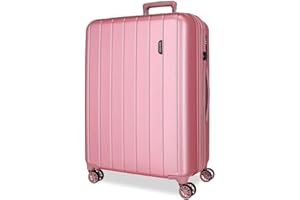 MOVOM Wood, Maleta de Cabina, Equipaje, Interior con Dos Compartimentos, Fabricada en ABS Material Resistente y Ligero, 4 Ruedas giratoriasCierre de combinación Lateral, De Joumma Bags