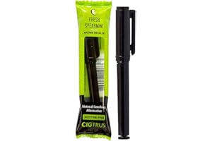COS Cigtrus Natural Smoking Alternative Aid Craving Relief Tobacco Free Nicotine Free Non Electric Oxygen Inhaler Stick for Oral Fixation Support (All 4 Flavors) (Fresh Spearmint, Pack of 1)