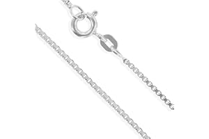 VIENNAGOLD Taufkette Kinderkette 14 Karat Weissgold 585 Venezianer 36cm Ø 0,70mm (Art.301031)