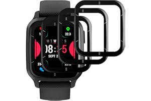 Beukei Panzer Schutz Glas für Garmin Venu Sq 2/ Sq 2 Music, 3 Stück Glasschutz, [9H Härte][Blasenfrei][Anti-Kratzen][HD Klare] Schutzfolie
