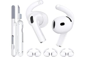 TNSNK 4 Paar Ohrpolster für Airpods 4. Gen/Airpods 4 ANC(AirPods 4 mit Aktiver Geräuschunterdrückung), Kompatibel mit Airpods 4 Silikon Ohrpolster, mit Reinigungsstift und Säckchen (White)