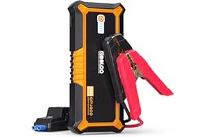 ‎GOOLOO GOOLOO GP4000 Starthilfe Powerbank, 4000A Tragbares Starthilfe(Alle Benzin und Bis Zu 10L-Diesel) 12V SuperSafe Batterie Booster Auto Starthilfe mit USB-Schnellladung und Starthilfekabel für PKW